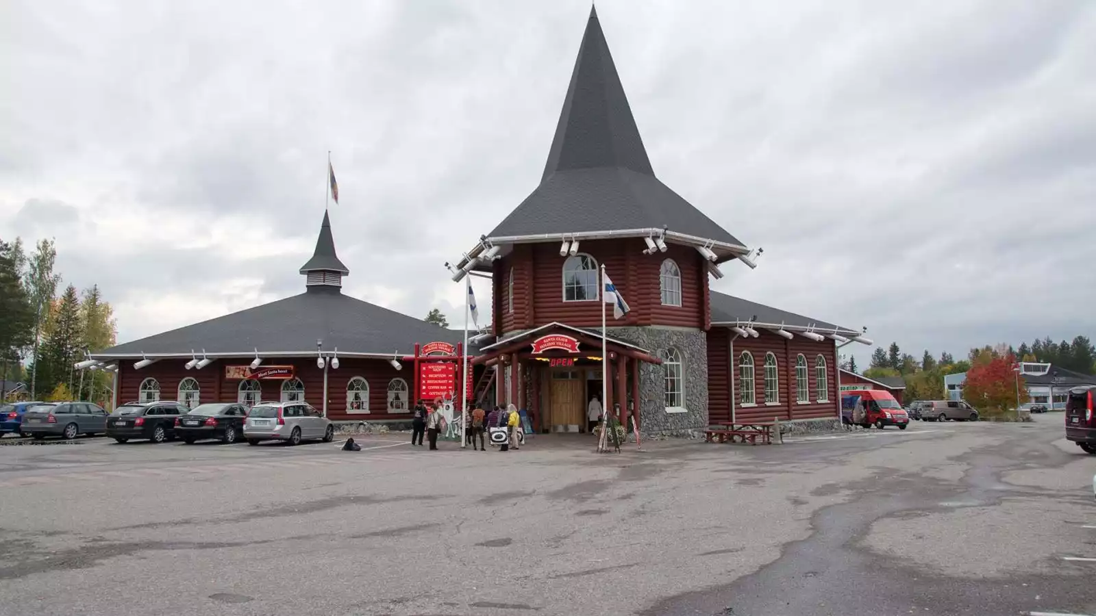 De kerstman zwaait je uit