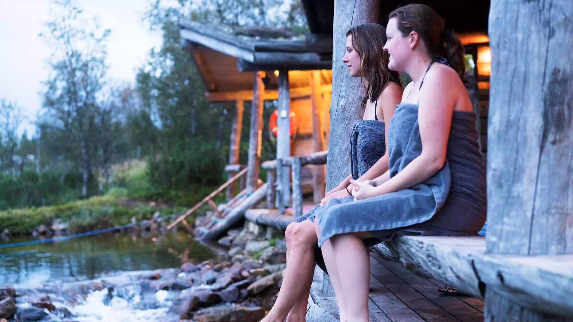 Sauna en jacuzzi