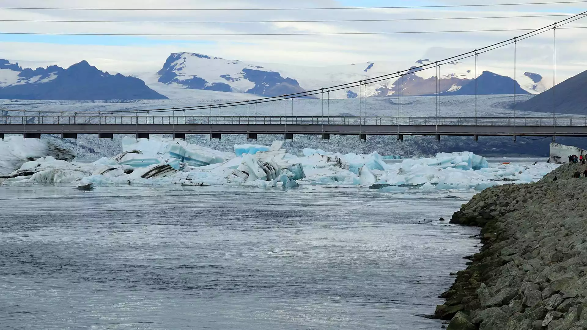Vatnajökull gletsjer en Jökulsárlón ijsmeer