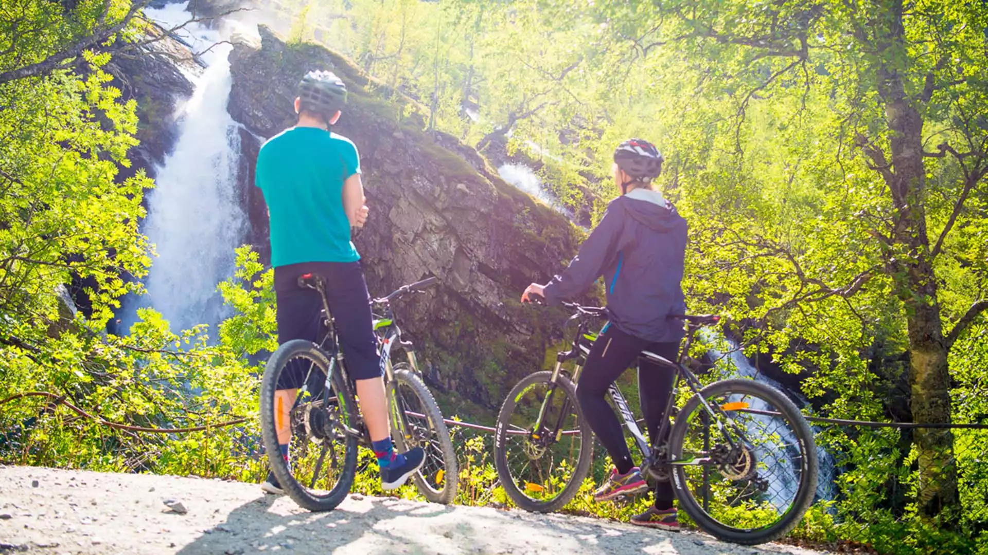 Met de mountainbike op pad