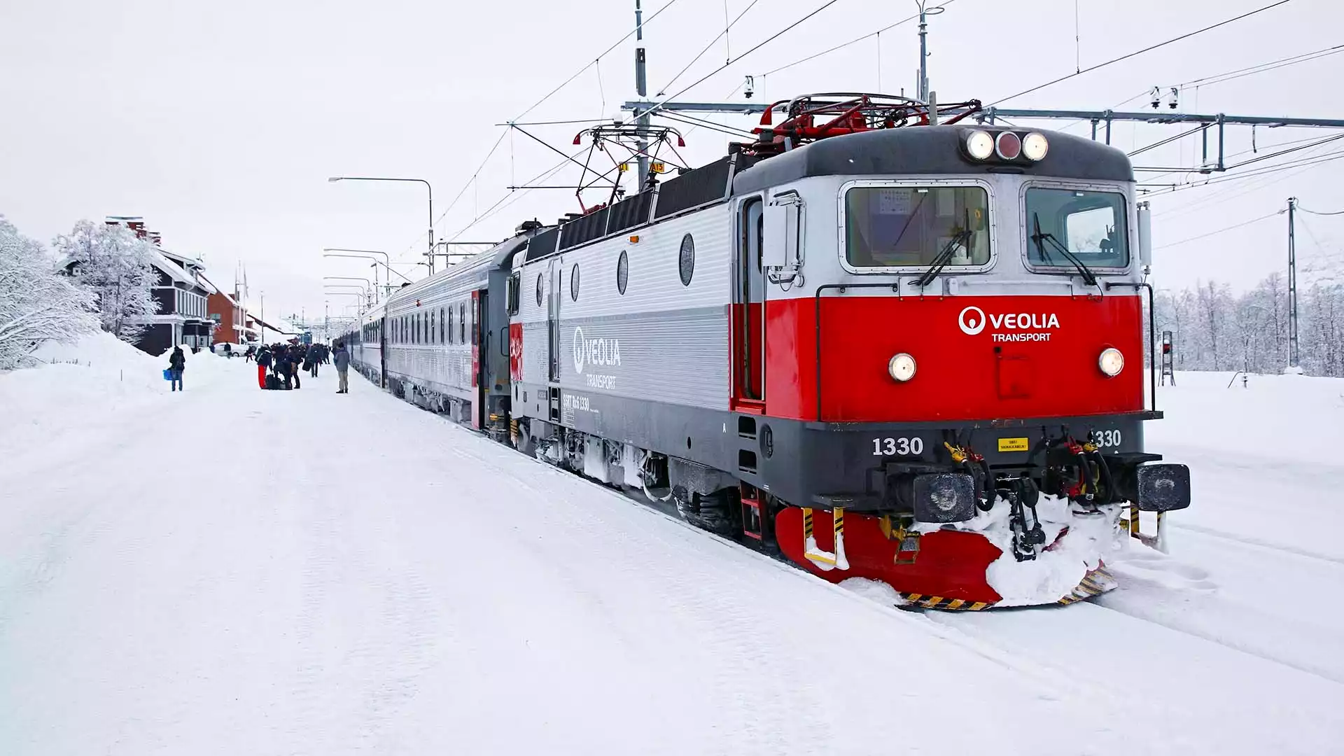 Aan boord van de Arctic Circle trein