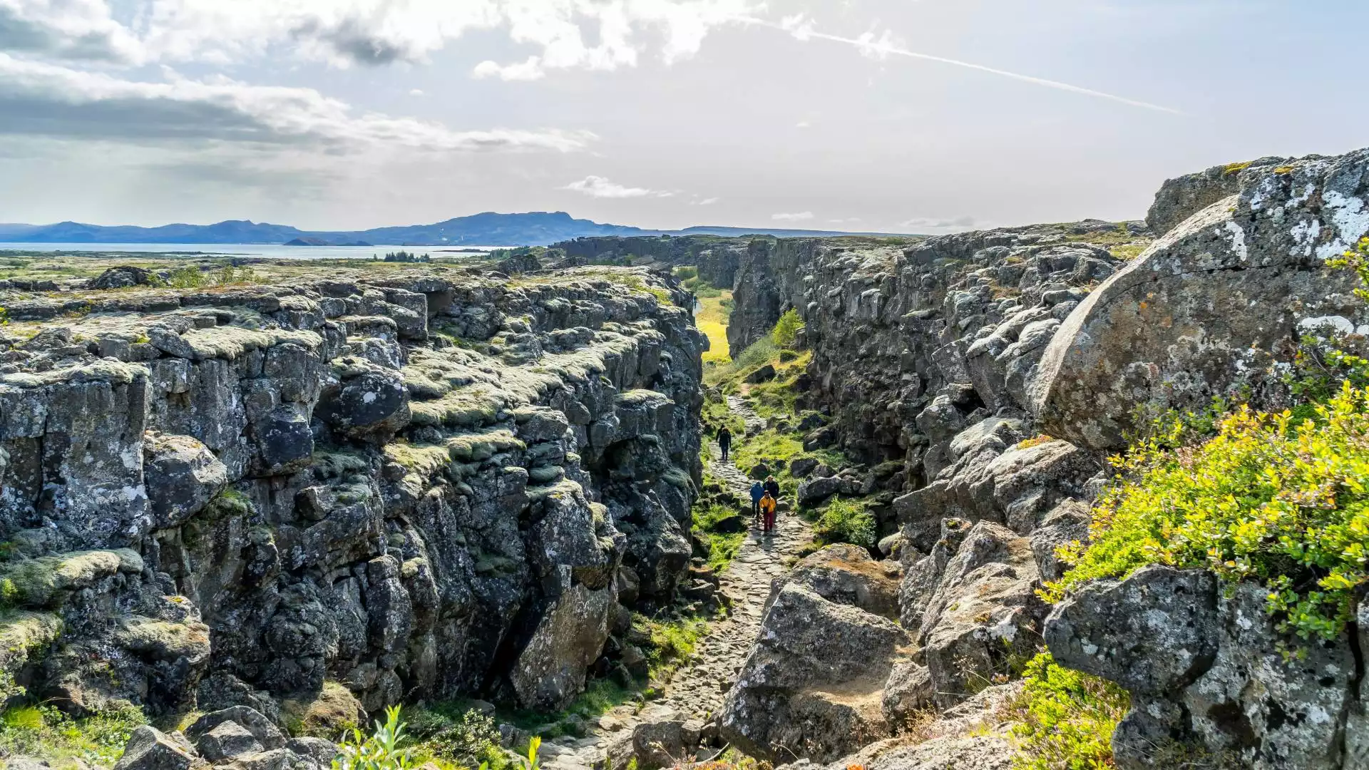 Langs Þingvellir Nationaal Park 