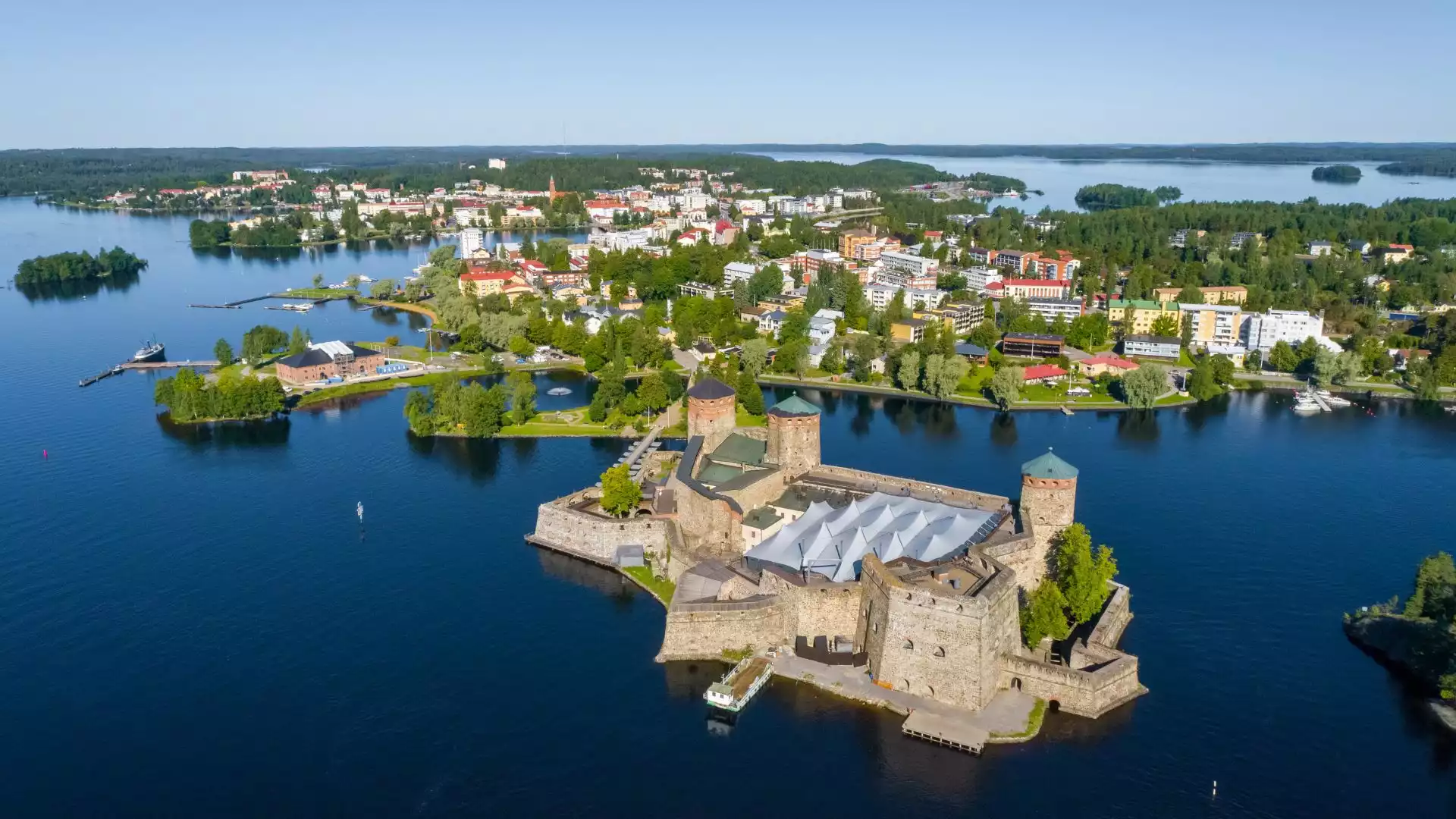 Aankomst in Savonlinna