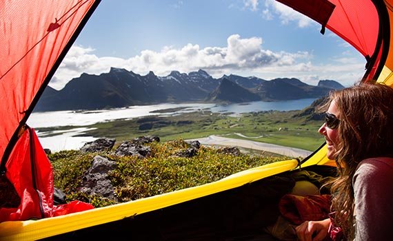 Kamperen met kinderen in Scandinavië