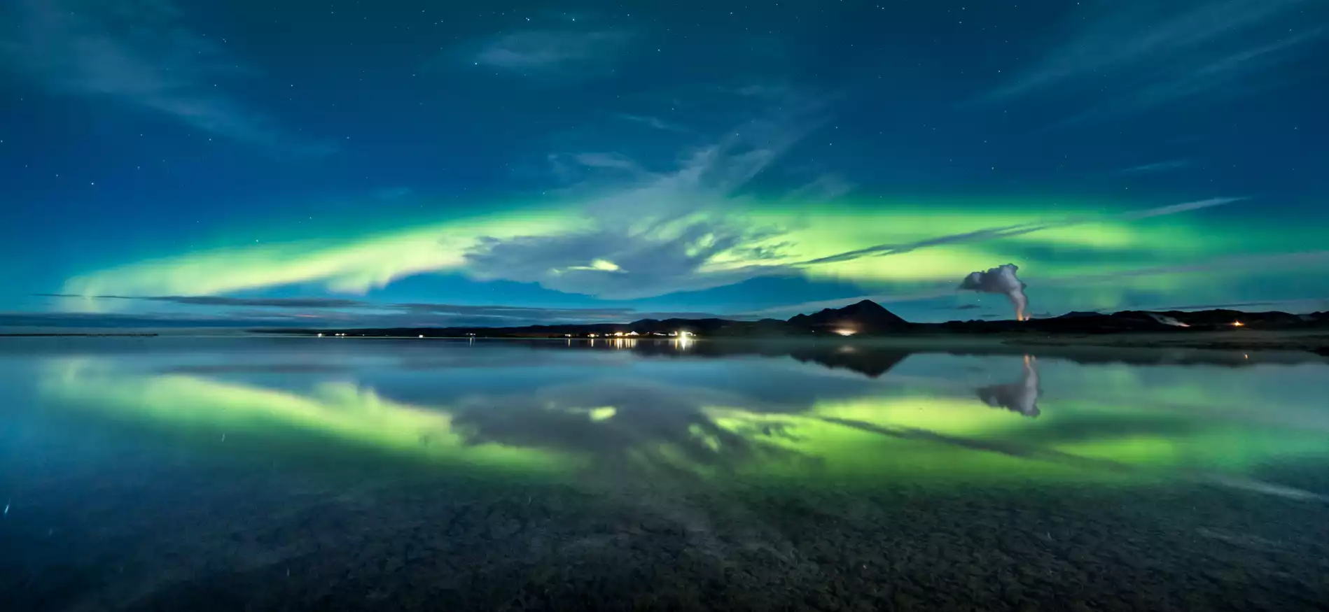 Noorderlicht in Mývatn