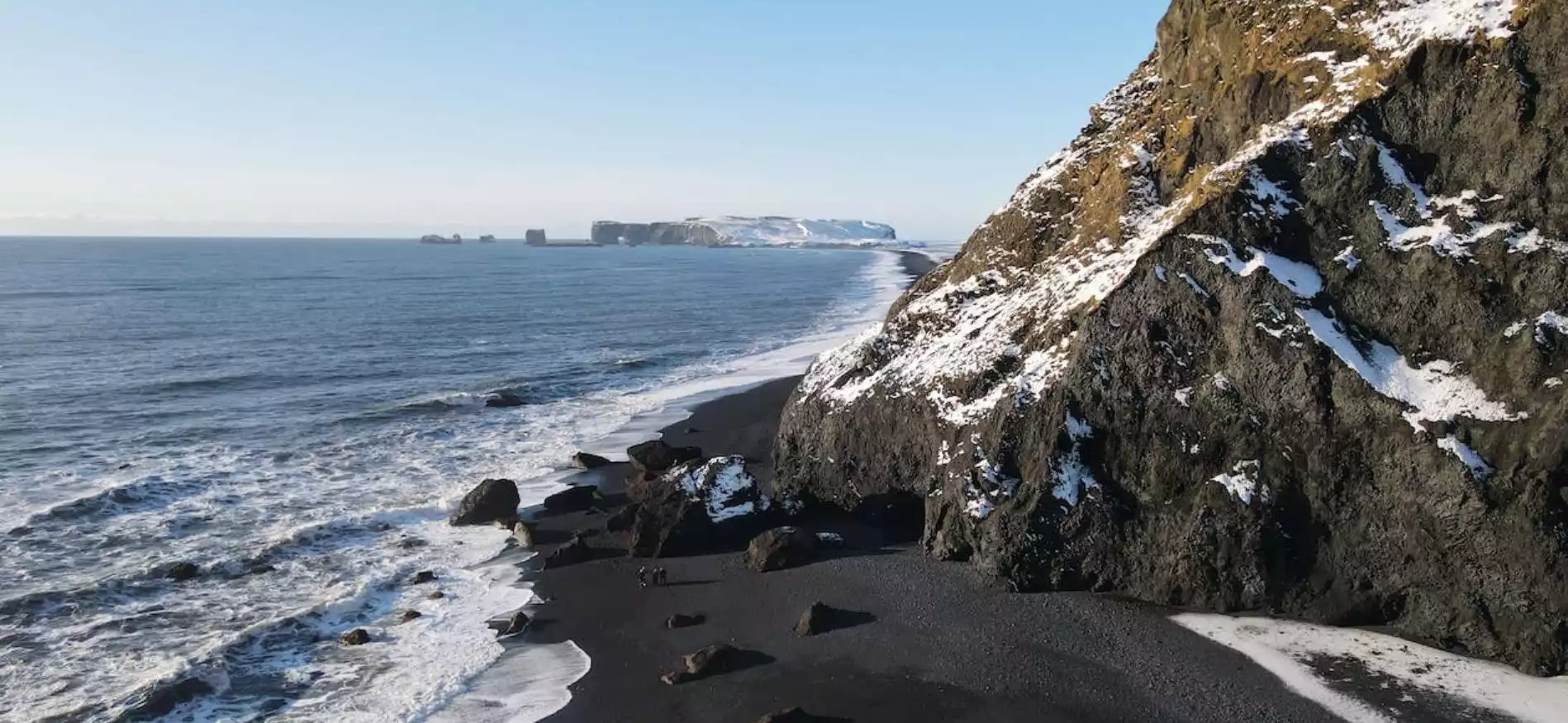 Winterse fjorden in IJsland