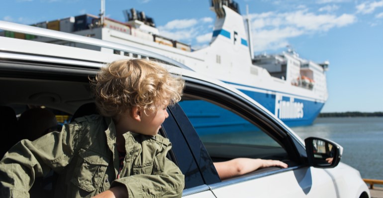 Finnlines auto jongetje