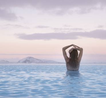 myvatn nature baths in IJsland in de winter
