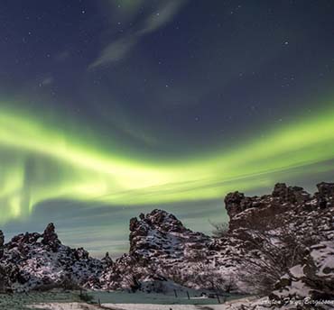 noorderlicht spotten in ijsland