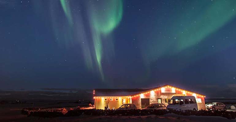 Vogafjos Farm Resort overnachten ijsland winter