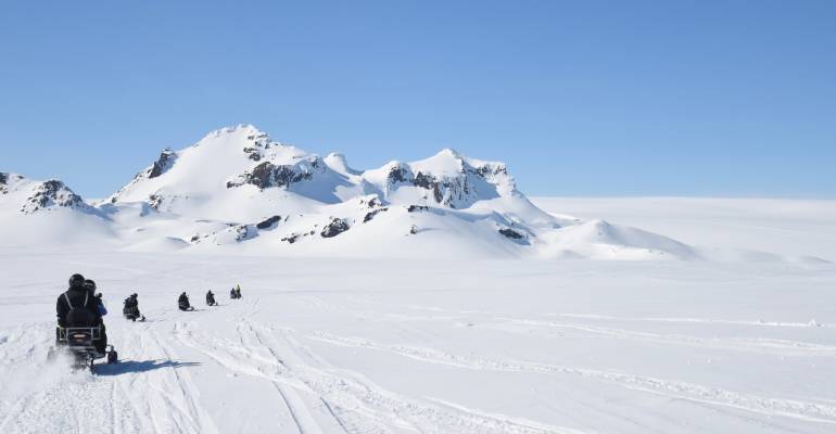 Sneeuwscooter rijden Vatnajokull