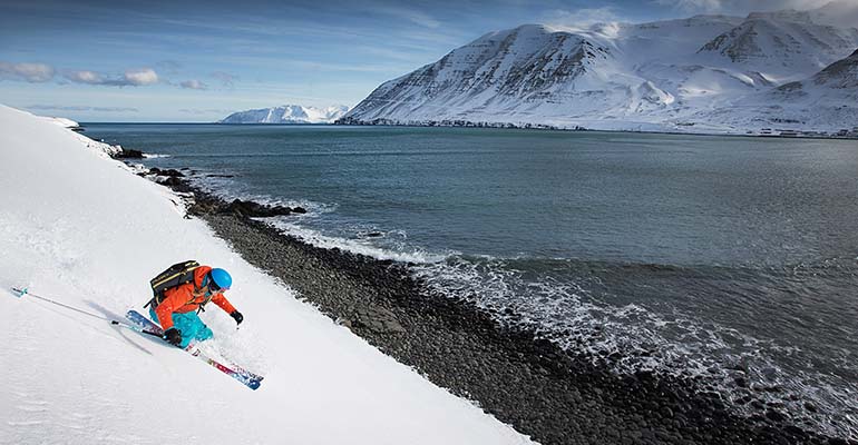skiën in IJsland