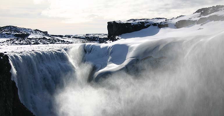 Dettifoss waterval Noord-IJsland