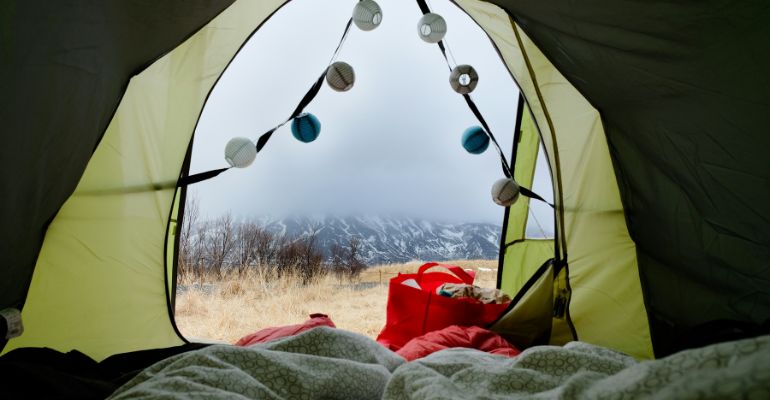 Kamperen met tent in IJsland
