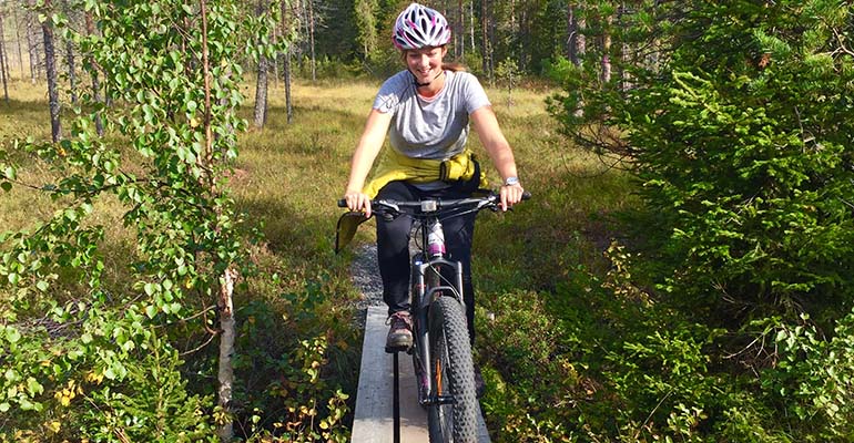 Mountainbiken in Fins Lapland