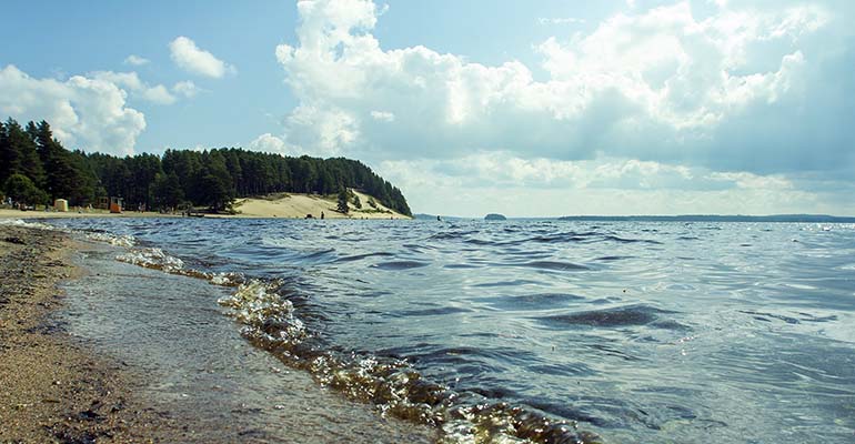 zonnebaden hiukka beach finland vuokatti