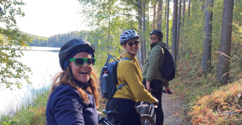finland fietsen saimaameer mountainbike