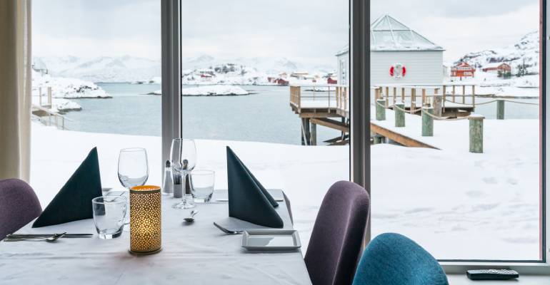 romantisch dineren arctic restaurant noorwegen