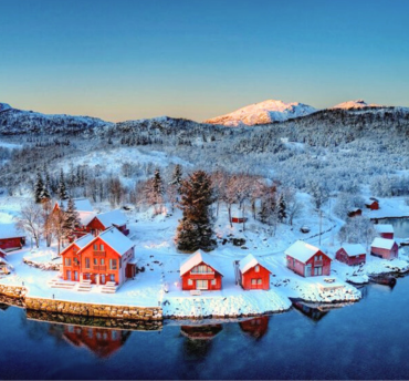 Vesterålen eilanden in de winter