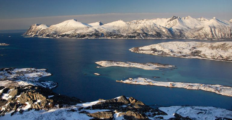 winters landschap noord-noorwegen