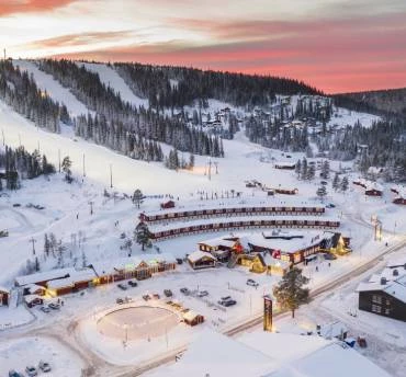 Wintersportgebieden Scandinavië