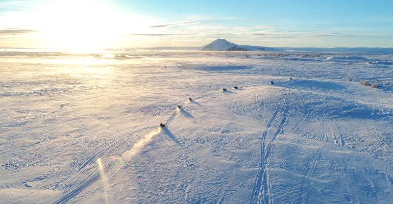 Sneeuwscootertocht IJsland incentive