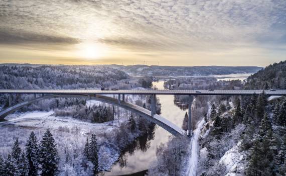 zweden in de winter met eigen auto