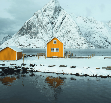 Lofoten in de winter